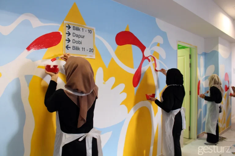 NPM CSR Rumah Ronald Mcdonald Mural Painting 40