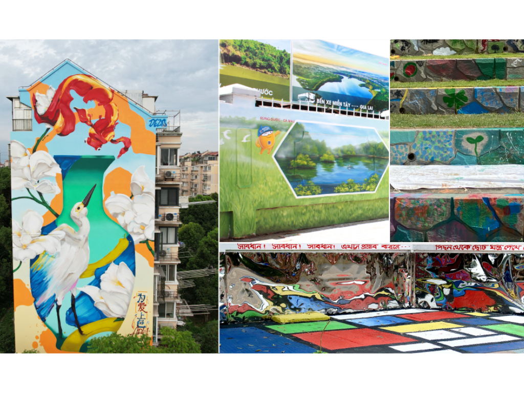 Collage of mural