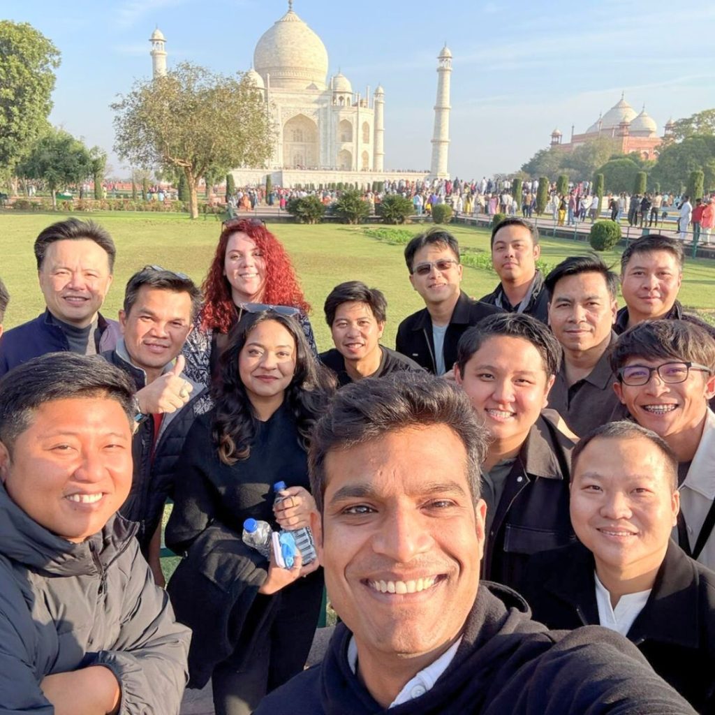 GFC 2025 attendees visited the Taj Mahal in Agra, experiencing India's cultural heritage.