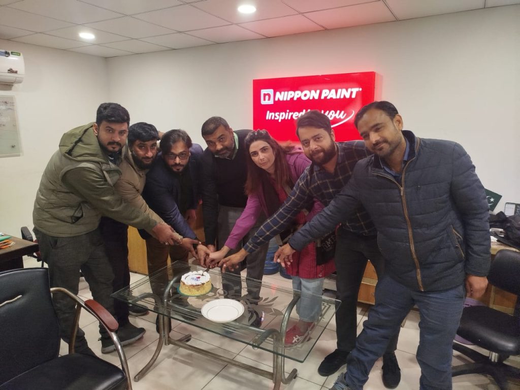 Nippon Paint Pakistan cake cutting