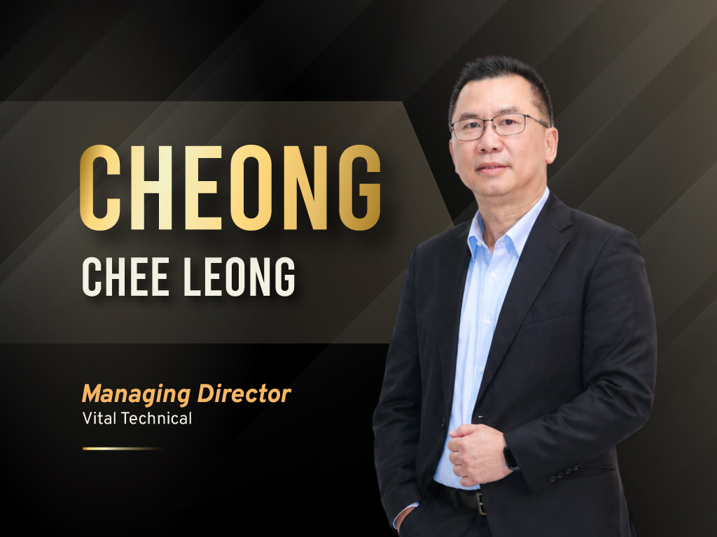 Portrait graphic of Cheong Chee Leong, Managing Director of Vital Technical.